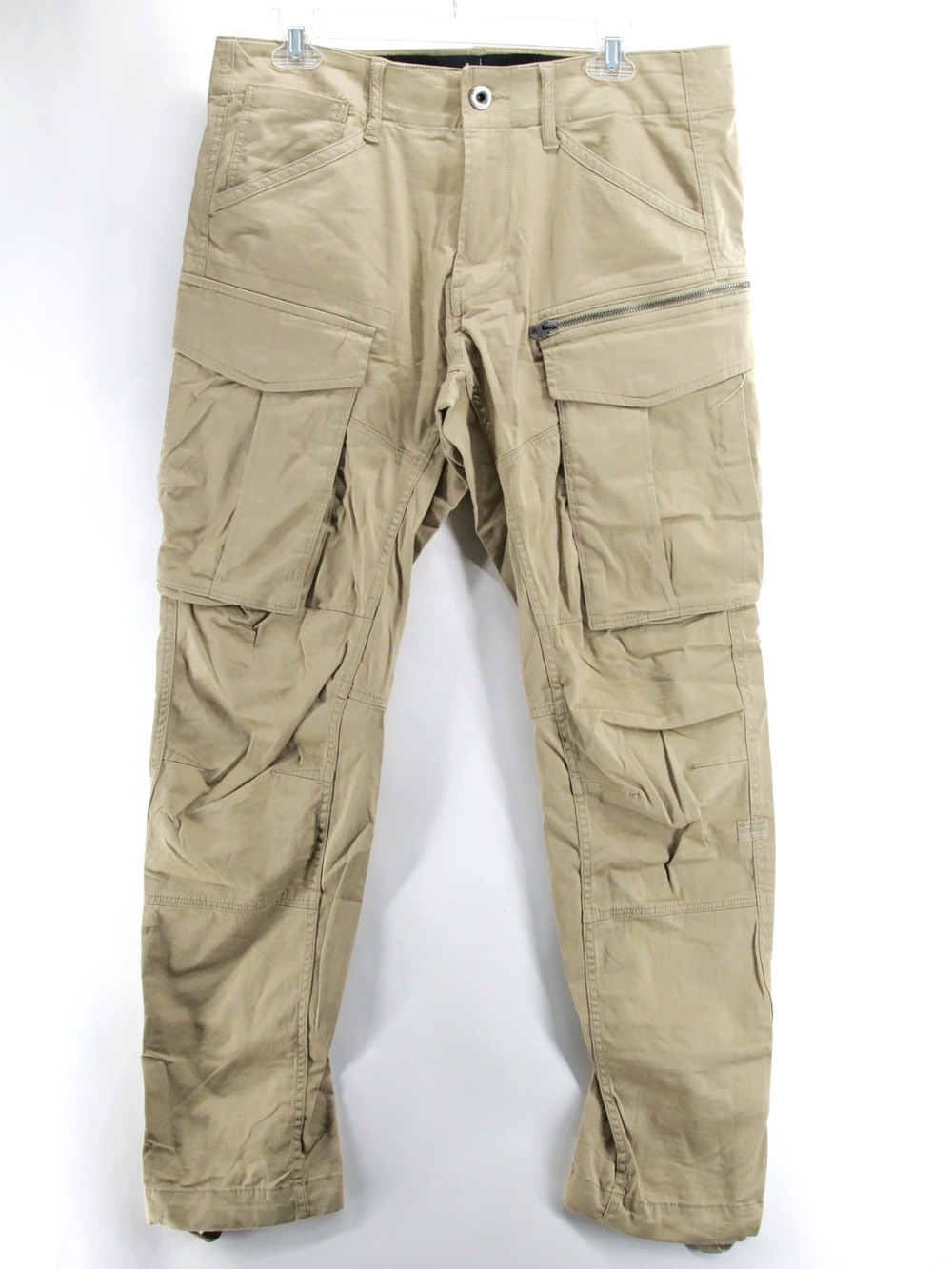 G-Star Raw 3D Straight Tapered Cargo Pants Khaki Beige Mens 32x32 Grunge